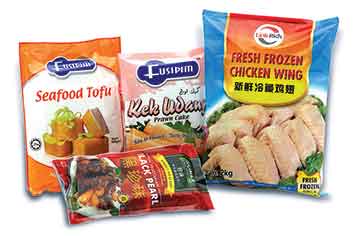 Frozen food packaging bags